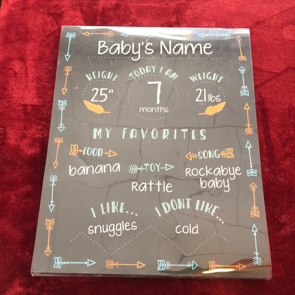 Pearhead Baby Monthly Chalkboard